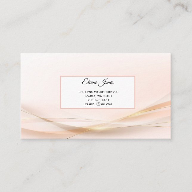 Tarjeta de presentación (Anverso)