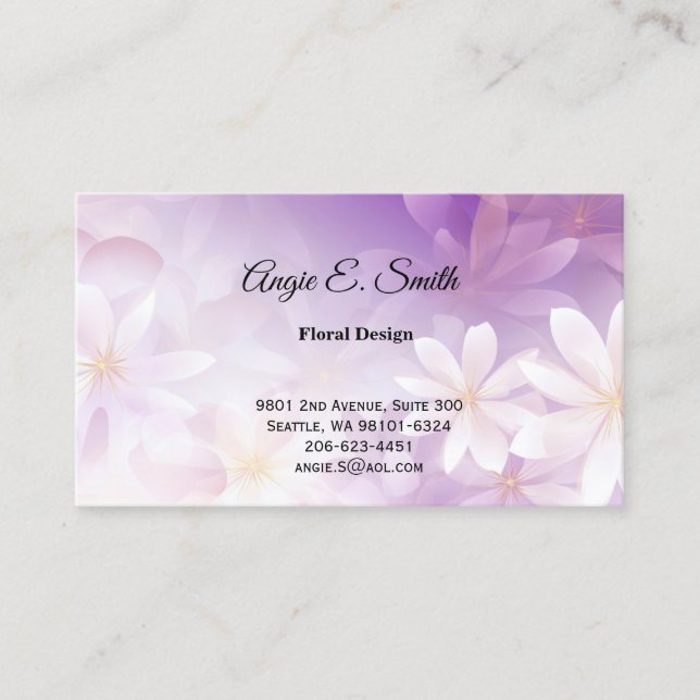 Tarjeta de presentación (Anverso)