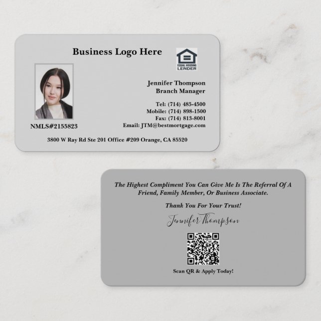 Tarjeta de presentación (Anverso / Reverso)