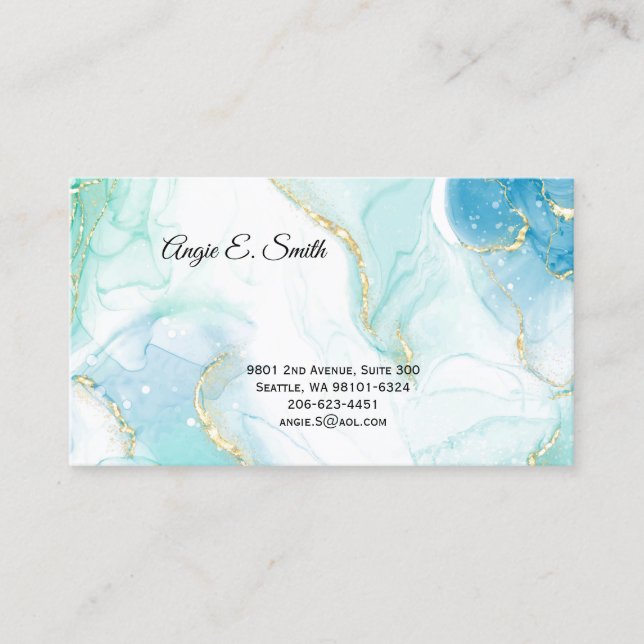 Tarjeta de presentación (Anverso)