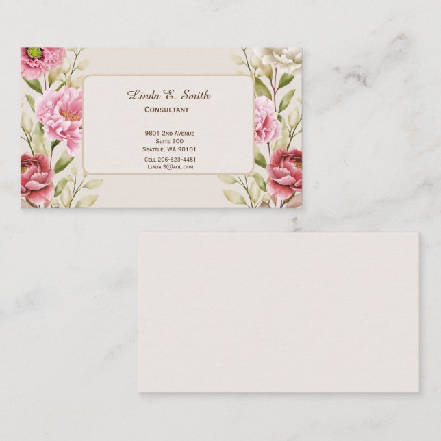 Tarjeta de presentación (Anverso / Reverso)