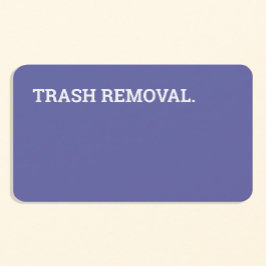 Tarjeta de presentación 2022 Reciclaje de basura d