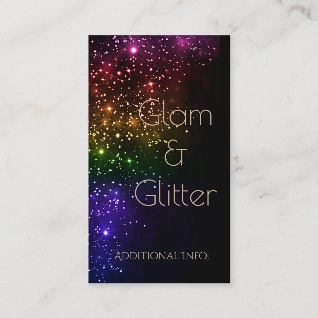 Tarjeta de presentación 2 de Rainbow Sparkle (Anverso)