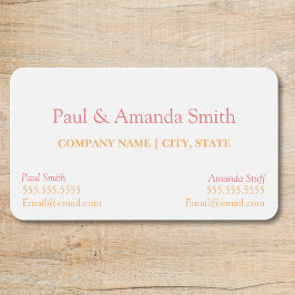 Tarjeta de presentación - 2 nombres