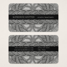 TARJETA DE PRESENTACIÓN 3.5x2 TEJIDO CON CABLE GRI