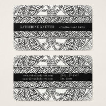 TARJETA DE PRESENTACIÓN 3.5x2 TEJIDO DE CABLE BLAN