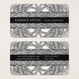 TARJETA DE PRESENTACIÓN 3.5x2 TEJIDO DE CABLE BLAN