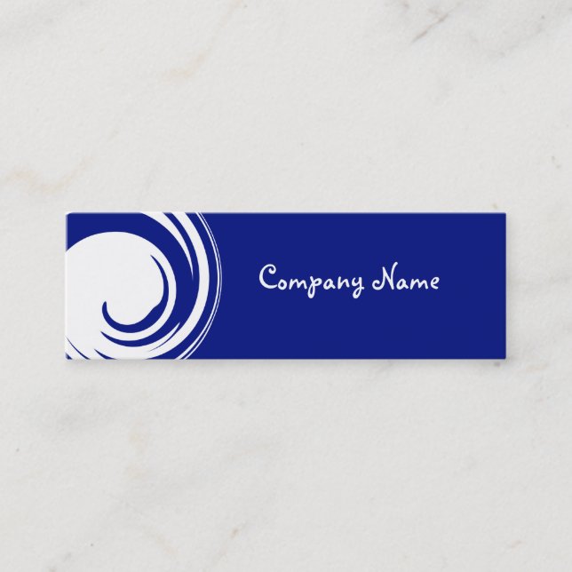 Tarjeta de Presentación Abstracto Azul Reciclado D (Anverso)