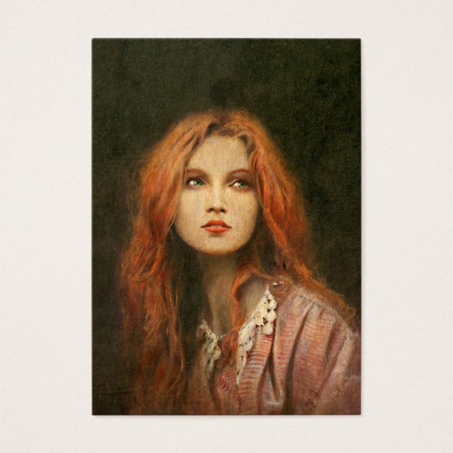 Tarjeta de presentación ACEO para Chica prerapelit (Frente)