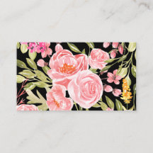 Tarjeta de presentación - acuarela floral