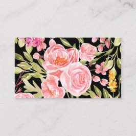 Tarjeta de presentación - acuarela floral
