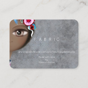 Tarjeta De Presentación Afro Pequeñito  Ojos negros enormes Arte Dulce 
