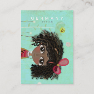 Tarjeta de presentación afroamericana