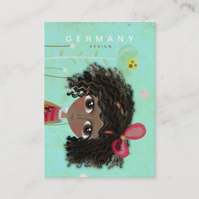 Tarjeta de presentación afroamericana (Anverso)