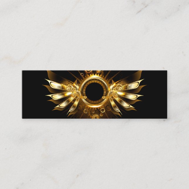 Tarjeta De Presentación Alas de steampunk (Anverso)