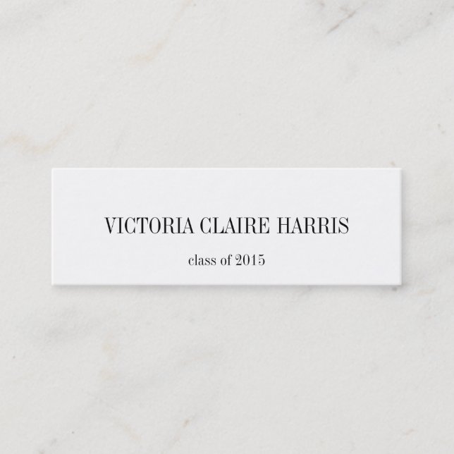 Tarjeta De Presentación Alta clase académica del parte movible de la (Anverso)