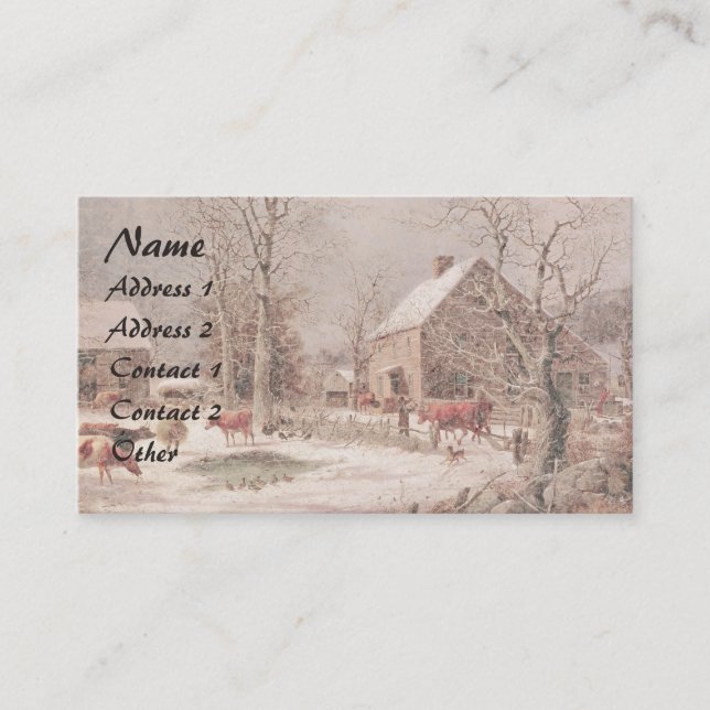 Tarjeta de presentación Americana Horse Sleigh Ani (Anverso)