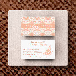 Tarjeta De Presentación Amigos Abejas Kids Playdate Verano