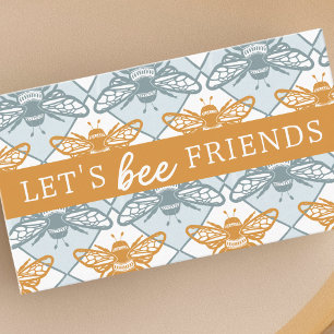 Tarjeta De Presentación Amigos Abejas Kids Playdate Verano