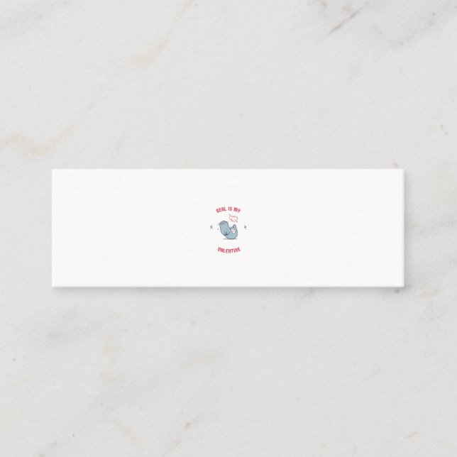 Tarjeta De Presentación Animales curados Biólogo marino de San Valentín (Anverso)