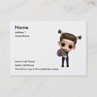 Tarjeta De Presentación Apenas para los niños