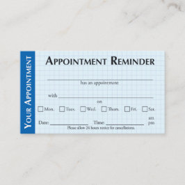 Tarjeta De Presentación Appointment Reminder Cards with Kindness Message