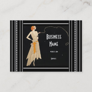 Tarjeta de presentación Art Nouveau Deco Elegante