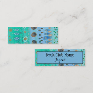 Tarjeta De Presentación Arte acuático abstracto, personalizado, club de li