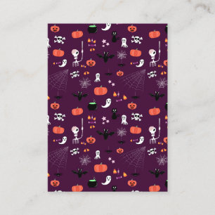 Tarjeta De Presentación Arte espeluznante y lindo de Halloween