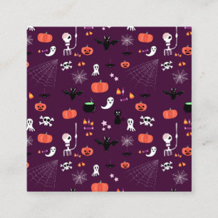Tarjeta De Presentación Arte espeluznante y lindo de Halloween