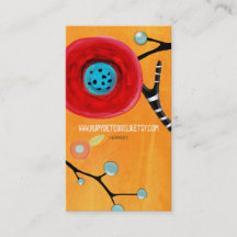 Tarjeta de presentación artesanal