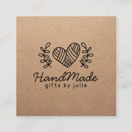 Tarjeta De Presentación Artesanías artesanales moderna de papel de kraft m