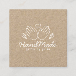 Tarjeta De Presentación Artesanías artesanales moderna de papel de kraft m