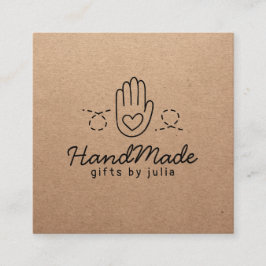 Tarjeta De Presentación Artesanías artesanales moderna de papel de kraft m