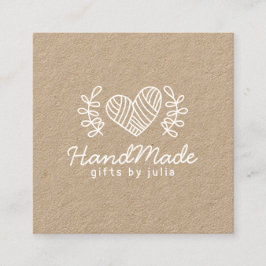 Tarjeta De Presentación Artesanías artesanales moderna de papel de kraft m