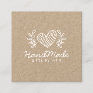 Tarjeta De Presentación Artesanías artesanales moderna de papel de kraft m