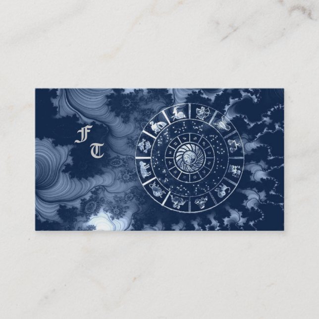 Tarjeta de presentación Astrología (Anverso)