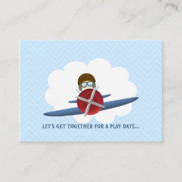 Tarjeta De Presentación Aviador y su avión