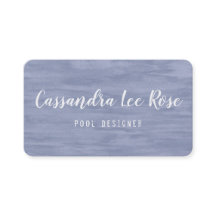 Tarjeta de presentación azul