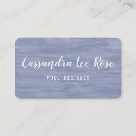 Tarjeta de presentación azul