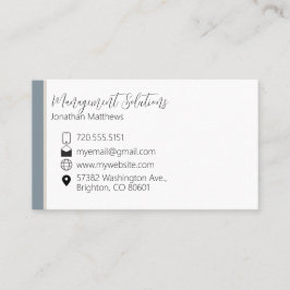 Tarjeta de presentación - Azul de acero