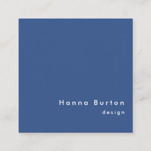 Tarjeta de presentación azul Pantone Classic Minim