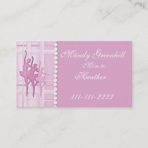 Tarjeta De Presentación Ballerina Mommy Calling Card
