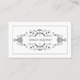 Tarjeta De Presentación Banner decorativo de monograma