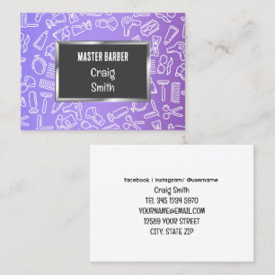 Tarjeta De Presentación Barber Barbershop