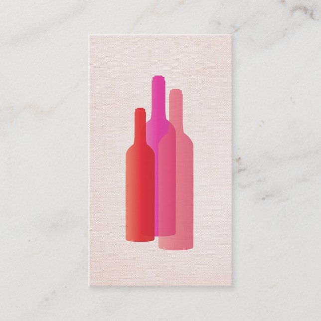 Tarjeta de presentación Bartender de Wine Lover (Anverso)
