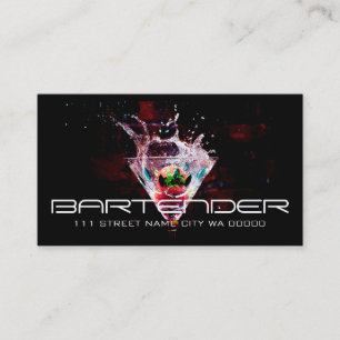 Tarjeta de presentación Bartender Nights Life