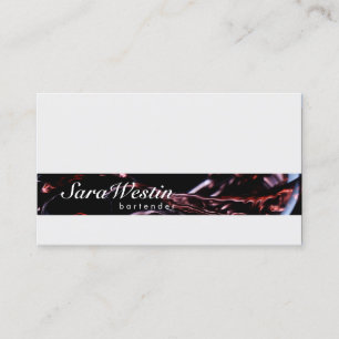 Tarjeta de presentación Bartender Script Wine Flow