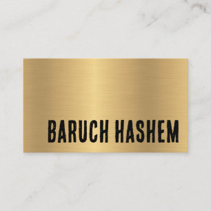 Tarjeta de presentación Baruch Hashem
