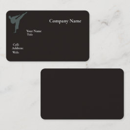 Tarjeta de presentación básica de plantilla blanca